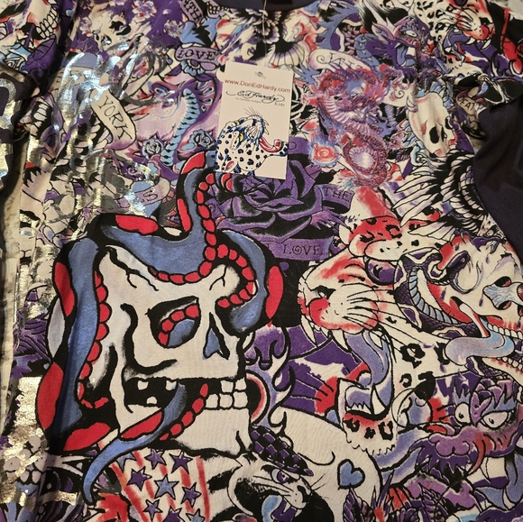 NWT ED HARDY kids tee size 4/5 MSRP $69 - Picture 3 of 8